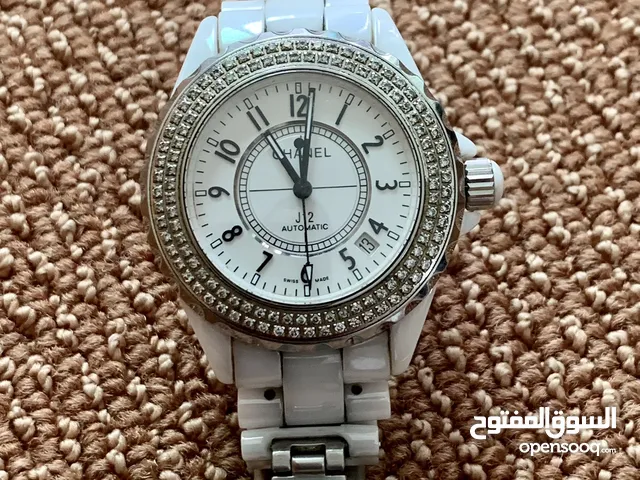 CHANEL CC J12 Diamond Automatic Watch Ceramic White
