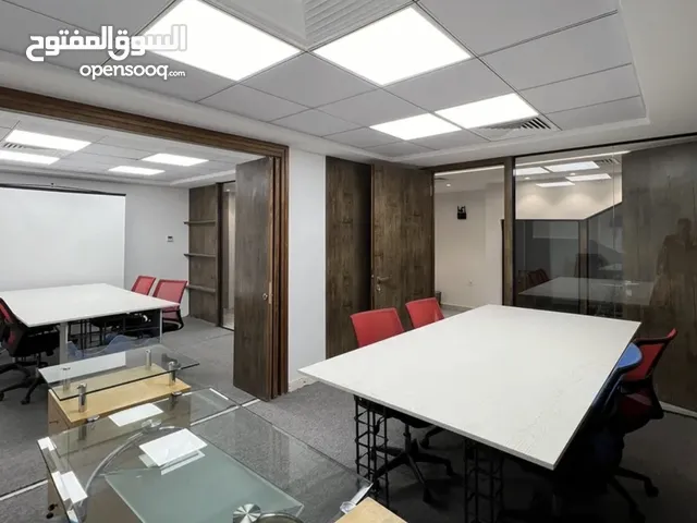 بدروم مكتبي للشركات مجهز بالاثاث المكتبي في النوفليين