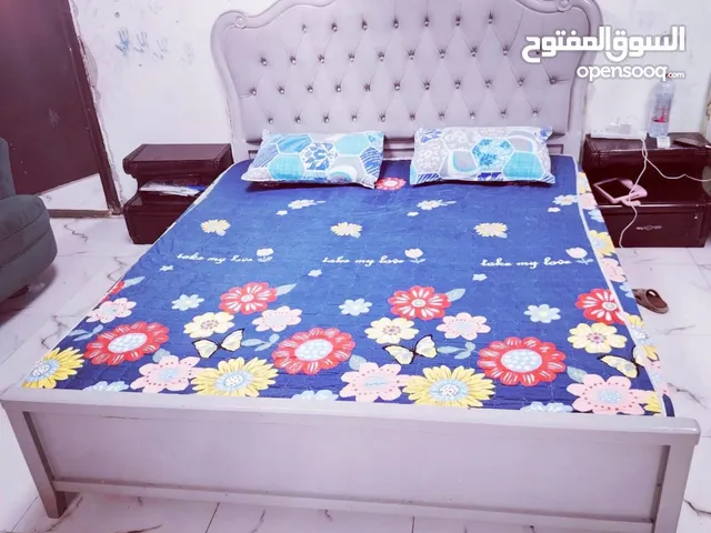 2 King Size lightweight wooden beds (same design) + 1 single bed.+ Matching cupboard also available.