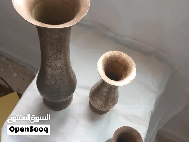 بازات عدد 3 طقم هندي ثقيل ومختوم  + ارجيلة نحاس