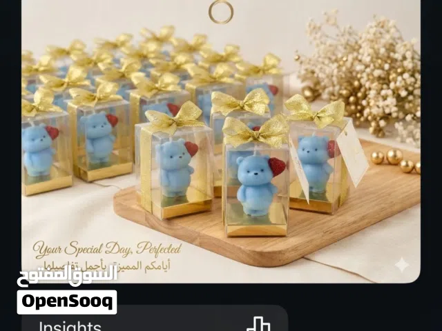 شموع لديكور المنزل وتوزيعات