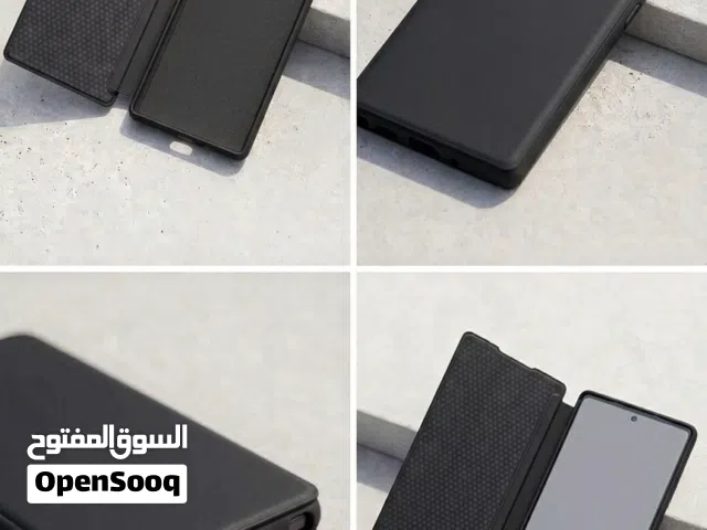 كفر كتاب ذكي (Flip Cover) لسامسونج جالاكسي نوت 10 - لون أسود ملكي فخم بحالة الوكالة