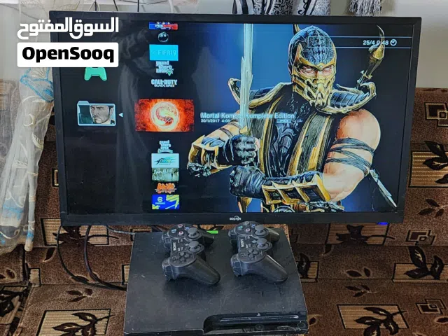 شاشه 30 بوصه مع بلاستيشن 3 مع جميع المستلزمات ويحتوي على اكثر من عشر العاب بسعرررر عرطة