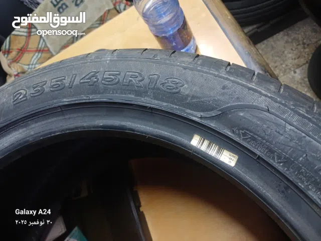 اطارات 18 45 235 الماني اورجنال من اعلا المواصفات يرجى قراءت الوصف جيدا