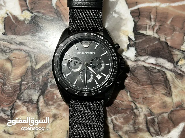 Emporio Armani AR6131 Men’s Chronograph Watch – 44mm Black Stainless Steel