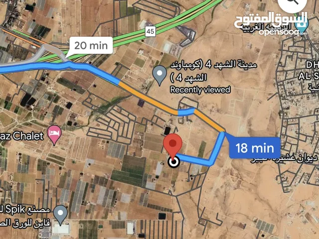 أرض زراعيه مميزه في الذهيبه الغربيه /الحوض الشمالي للبيع