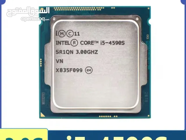 معالج i5-4590s مع المروحة و المذربورد