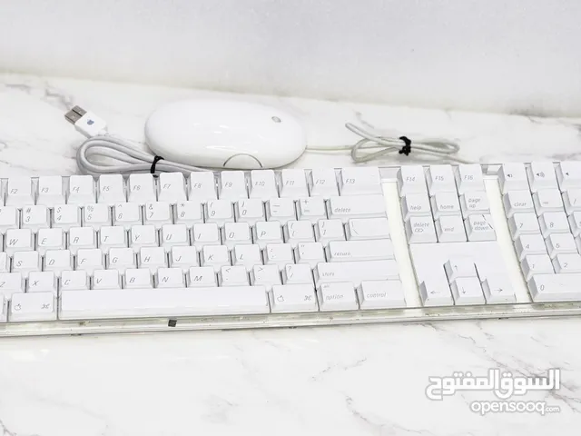 APPLE WIRE KEYBOARD AND MOUSE ORIGINAL MODEL:A1048 MOUSE:A1152 FREE DELIVERY ALL OMAN ALKHUWAIR