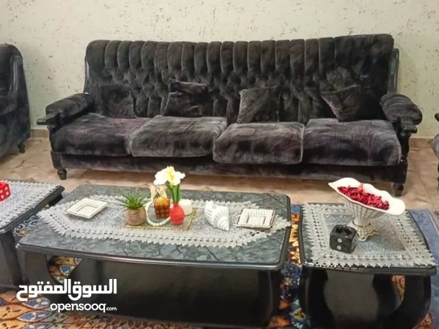 طقم كنب 8 مقاعد خشب سويد وزان نظيف بسعر مغري