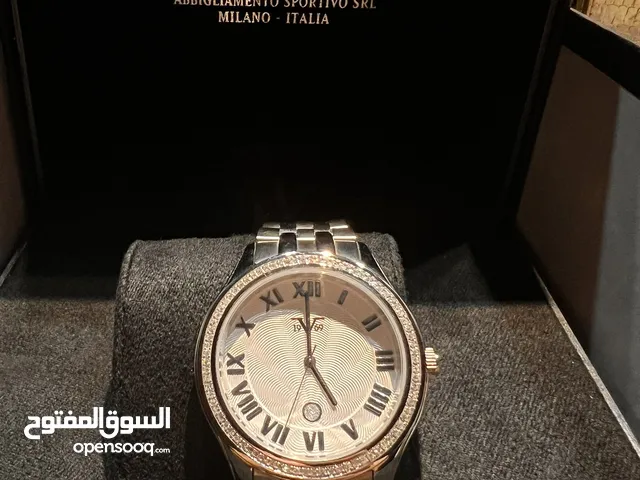 New Versace men's diamond watch ساعة فيرزاشي رجالية اللماس