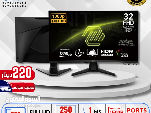 32" MSI monitors for sale in Amman