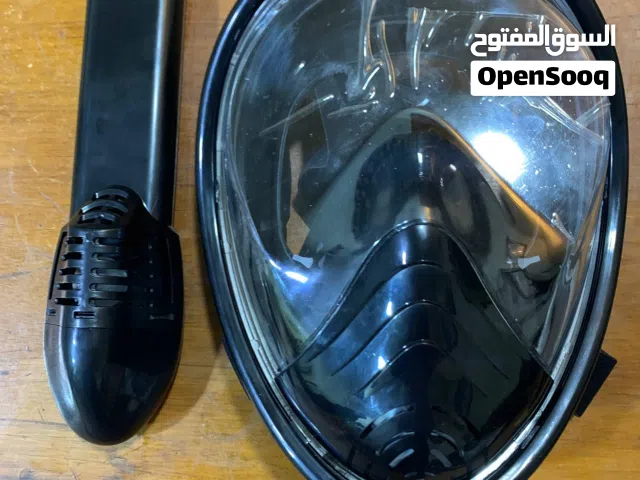 للبيع عدة غوص كاملة تتضمن قناع غوص كامل للوجه مع أنبوب تنفس غير مستخدم