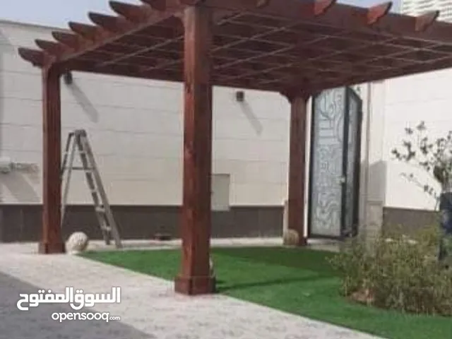 مظلات خشبيه باسعار 45متر مربع