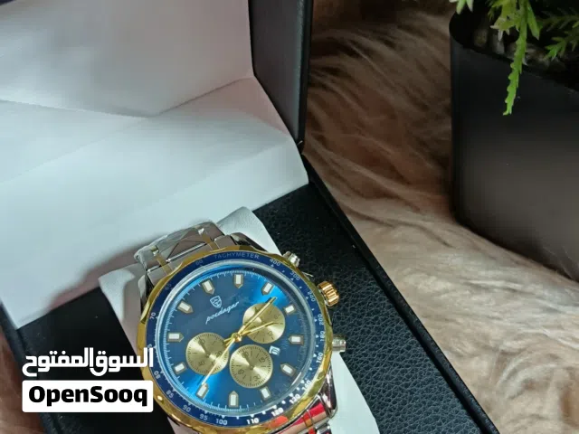 ساعة POEDAGAR رجالية فخمة بتصميم أنيق وجودة ممتازة