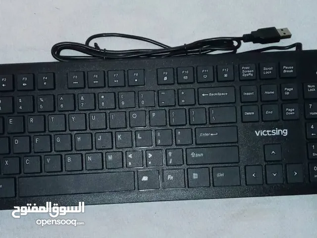 Victsing Wired Keyboard, Model: PC206A, Black