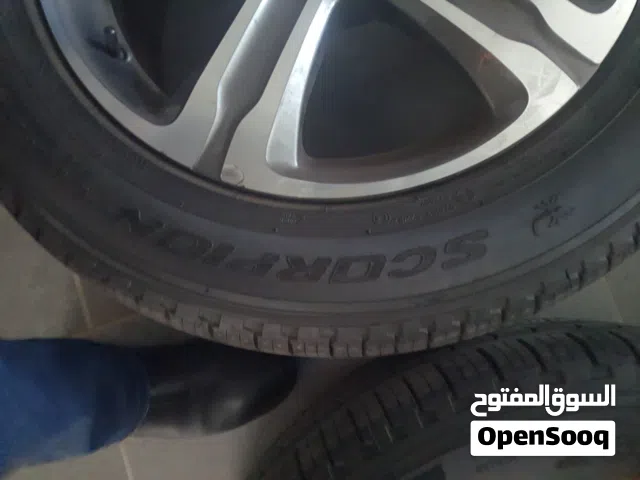طقم جنطات مرسيدس مع كوتشوك للبيع