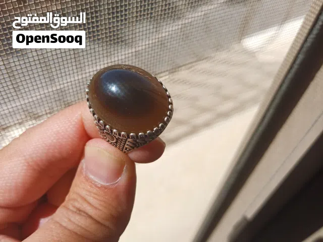 خاتم عقيق يماني عين الجمل أنيق جدا