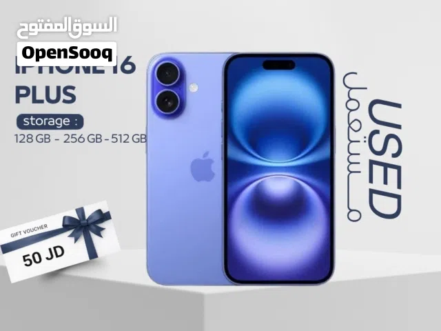 IPHONE 16 PLUS ( 256GB ) USED /// ايفون 16 بلس ذاكرة 256 مستعمل وكاله