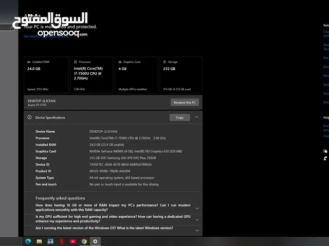 Windows Acer for sale in Zarqa