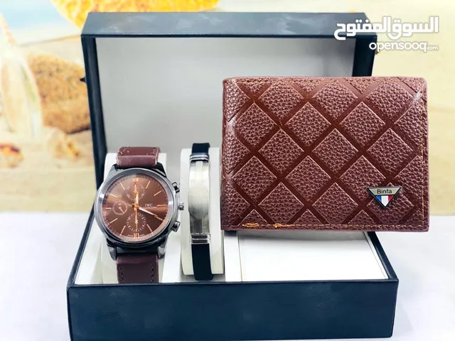man box(wallet,watch,black)