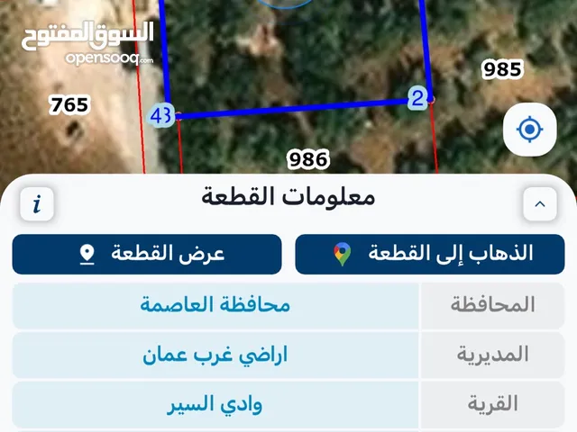 Residential Land for Sale in Amman Airport Road - Manaseer Gs