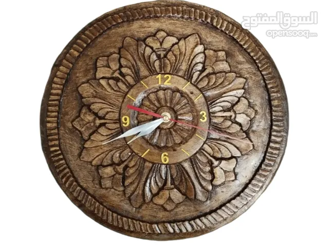 handmade flower design wall clock