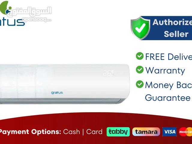 Gratus 1.5 Ton Rotary T3 Split Air Conditioner - 1 Year Warranty - Free Delivery