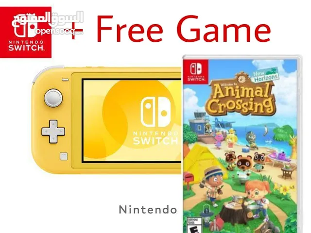 نينتندو سويتش لايت ولعبة انيمل كروسينج مجانية Nintendo switch lite and animal crossing