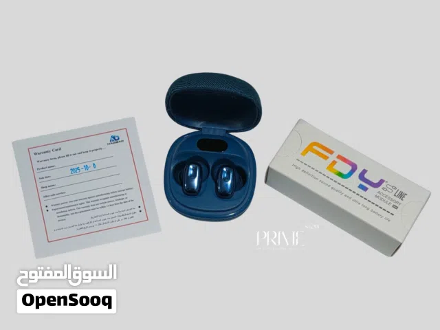 FDY-T03 EARBUDS  ENC  أصلي ضمان سنه  25 ساعه تشغيل  لون ازرق