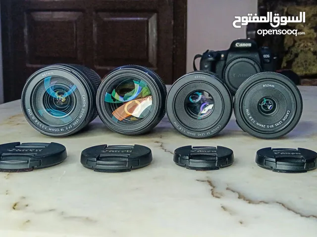 Canon 77D كاميرا كانون مع 4عدسات