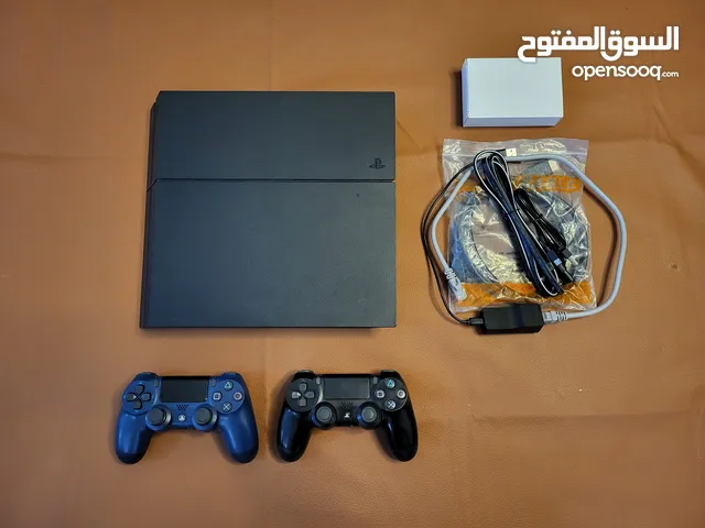 PS4 Fat v1200 بلايستيشن 4 فات نسخة 1200 الحديثة بنظام تشغيل الضغط النوع الخشن مهكر اصدار 11.00 مستقر
