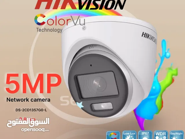 كاميرا مراقبة شبكية عالية الدقة 5 ميجابكسل من هايك فيجن  HIKVISION 5MP color VU ‏DS-2CD1357G0-L