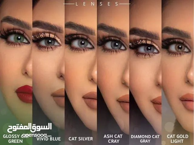 عدسات طبيه الاصلي ورموش مغناطيسية وعاديه متوفر لان