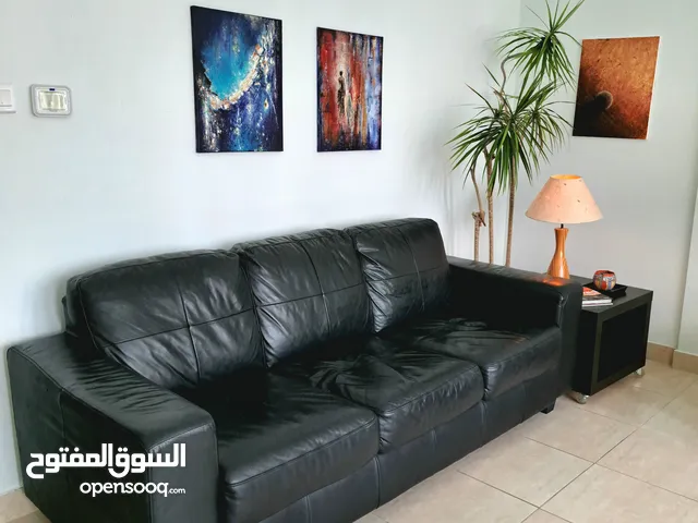 صوفا 3 مقاعد من الجلد الحقيقي من إيكيا