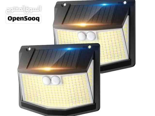 4 قطع براكيت من مصابيح LED الشمسية المزودة بمستشعر حركة التشغيل والاطفاء الذكي