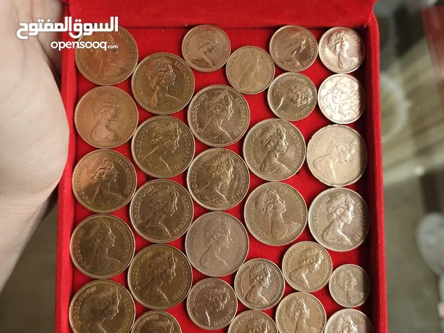 مجموعه عملات معدنیه قدیمیه elizabeth old coins
