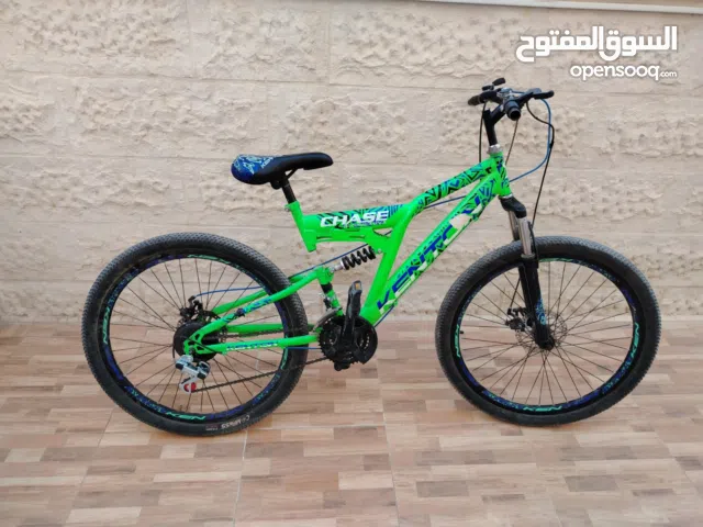 بسكليت غيرات جنط 26 للبيع + جنزير و قفل + قرون للبسكليت + شنتة للبسكليت + لوحة سيارة