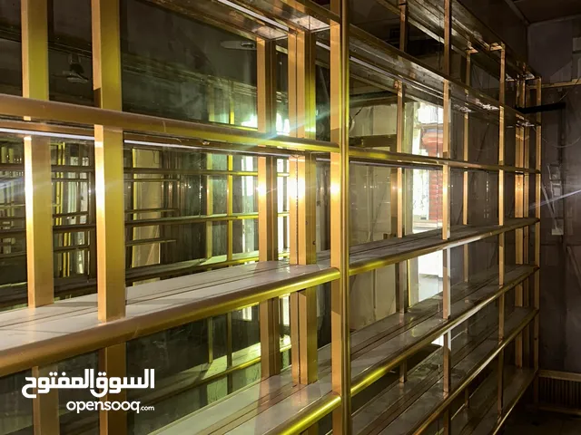 رفوف المنيوم عدد5 رفوف جدد اقرا الوصف