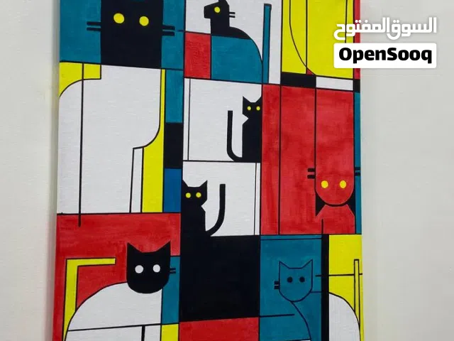 لوحة فنية للإقتناء مناسبة لديكور المنزل وللإهداء بطابع ملفت للانتباه