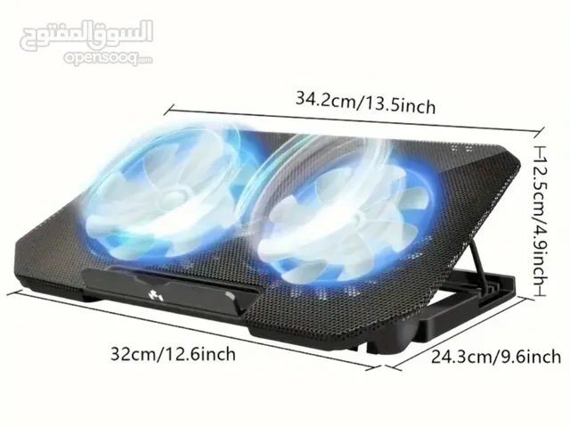 LAPTOP COOLING STAND BLACK BRAND NEW WITH BOX/حامل تبريد للكمبيوتر المحمول أسود جديد تمامًا مع العلب