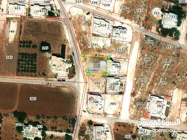 أرض للبيع قطعة أرض سكنية مادبا الخطابية حنو الكفير بموقع مميز مساحتها  612 م