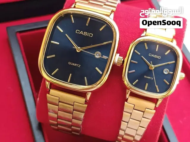 original Casio watch couple 2pc offer  all UAE free cash on delivery  1 years warranty water proof