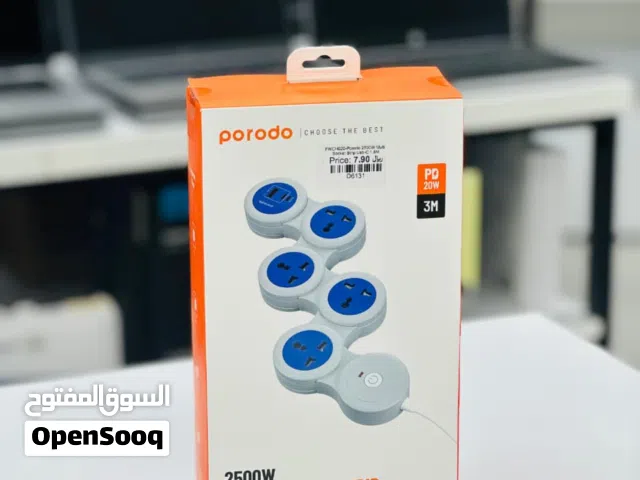 Porodo 2500W Multi- Socket Strip.