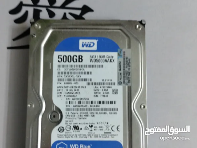 hdd مستعمل 500gb و 250