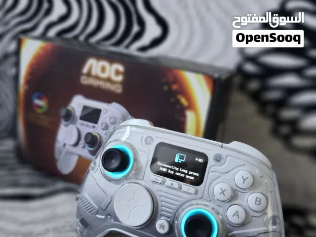 جوستك Aoc ابيض احترافي مع شاشة مدمجة بسعر 70 وبي مجال بسيط مكاني بغداد