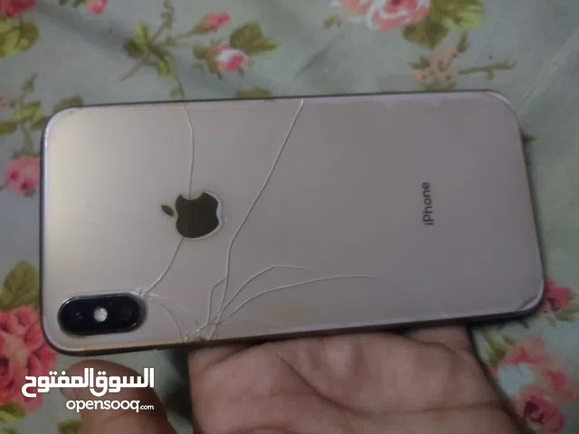 iphone xsmax gold 256 single sim + esim all ok good condition just back break