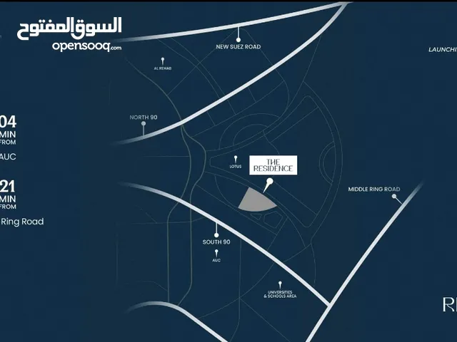 113 m2 2 Bedrooms Apartments for Sale in Cairo Fifth Settlement