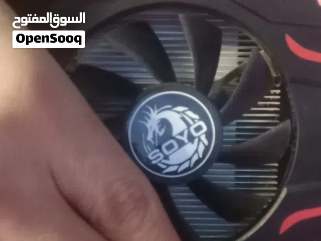 كرت شاشة AMD RX550 4GB SOYO من شركة SOYO للبيع نضيف جديد مستعمل 4 أشهر فقط كرت نضيف الوصف مهم