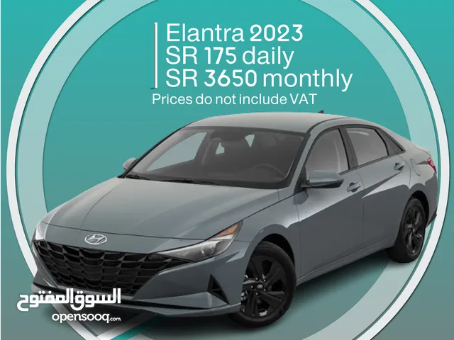 Hyundai Elantra 2023 for rent - Free delivery for monthly rental