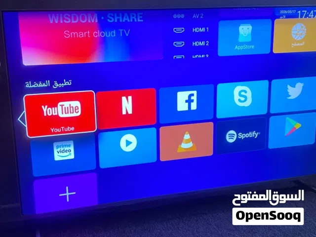 شاشه جنرال فيو فل سمارت بحال الوكاله 75"الضخمه فور كي اوامر صوتيه اطار معدني جميل ضد الكسر